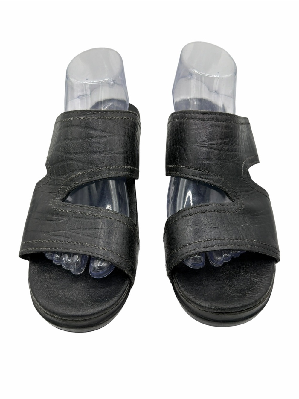 Dansko Black Rubber Outsole with Chevron Tread Sandals - Size 41